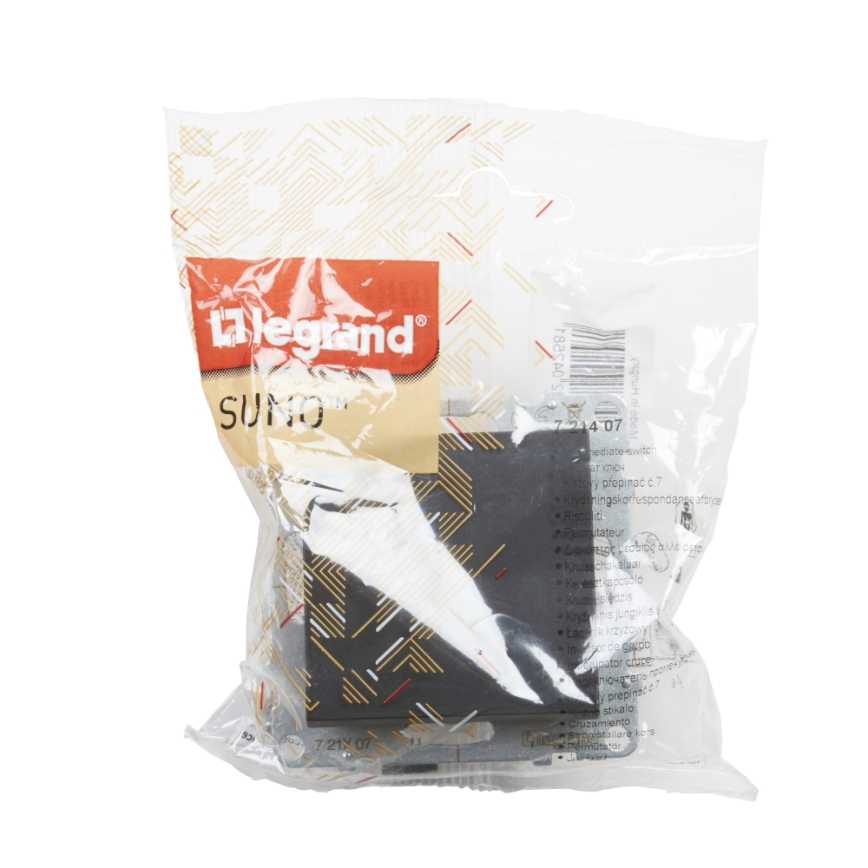 Legrand - Buton unipolar č. 1/0 fără ramă SUNO negru