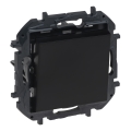 Legrand - Buton unipolar nr. 1/0 fără ramă NILOE STEP negru