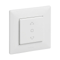 Legrand - Comandă pentru jaluzele cu ramă NILOE STEP albă