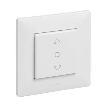 Legrand - Comandă pentru jaluzele cu ramă NILOE STEP albă