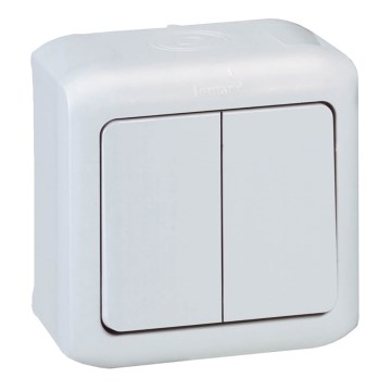 Legrand - Comutator în serie de perete nr. 5 FORIX IP44 alb