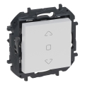 Legrand - Comutator pentru jaluzele fără ramă NILOE STEP, alb