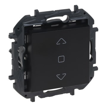 Legrand - Comutator pentru jaluzele NILOE STEP fără ramă, negru