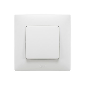 Legrand - Întrerupător de scară nr. 6 cu ramă NILOE albă