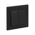 Legrand - Întrerupător dublu č. 5 cu ramă SUNO negru