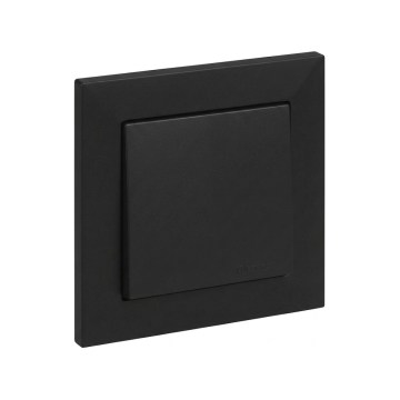 Legrand - Întrerupător pentru scări nr. 6 cu ramă SUNO neagră