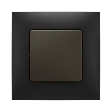 Legrand - Întrerupător unipolar nr. 1 cu ramă NILOE negru