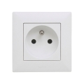 Legrand - Priză casnică cu ramă NILOE STEP 250V albă