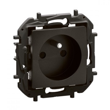 Legrand - Priză casnică fără ramă 250 V/16 A NILOE negru