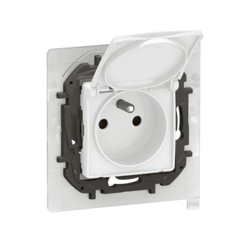 Legrand - Priză de exterior pentru locuință fără ramă NILOE 250V IP44 albă