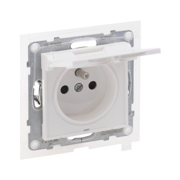 Legrand - Priză de exterior pentru locuință fără ramă NILOE STEP 250V IP44 albă