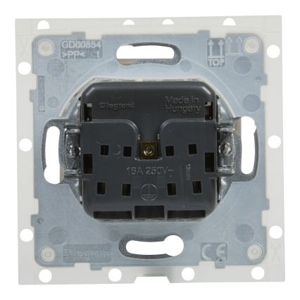 Legrand - Priză de exterior pentru locuință fără ramă NILOE STEP 250V IP44 albă
