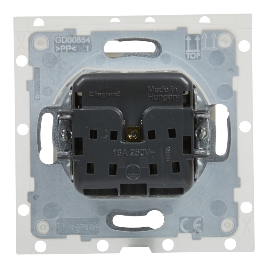 Legrand - Priză de exterior pentru locuință fără ramă NILOE STEP 250V IP44 albă