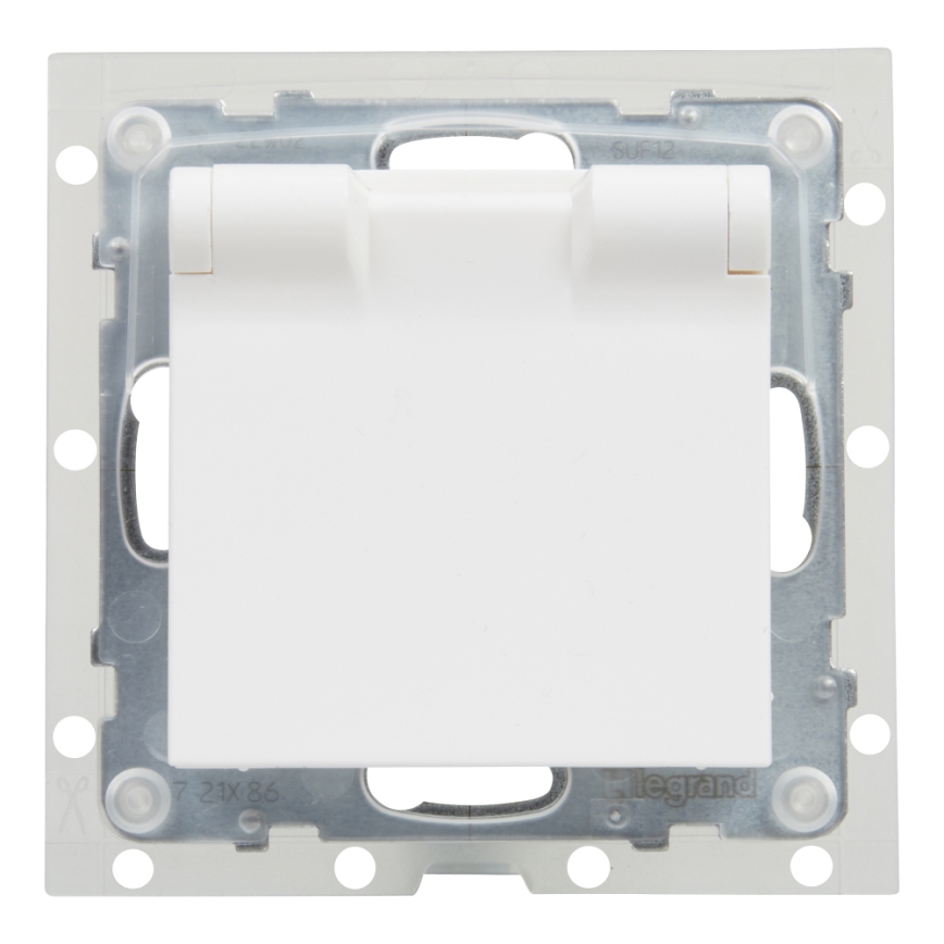 Legrand - Priză de exterior pentru locuință fără ramă NILOE STEP 250V IP44 albă
