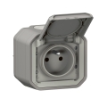Legrand - Priză de exterior PLEXO 250V IP55 gri