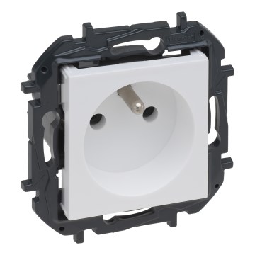 Legrand - Priză de perete fără ramă 250V/16A NILOE STEP albă