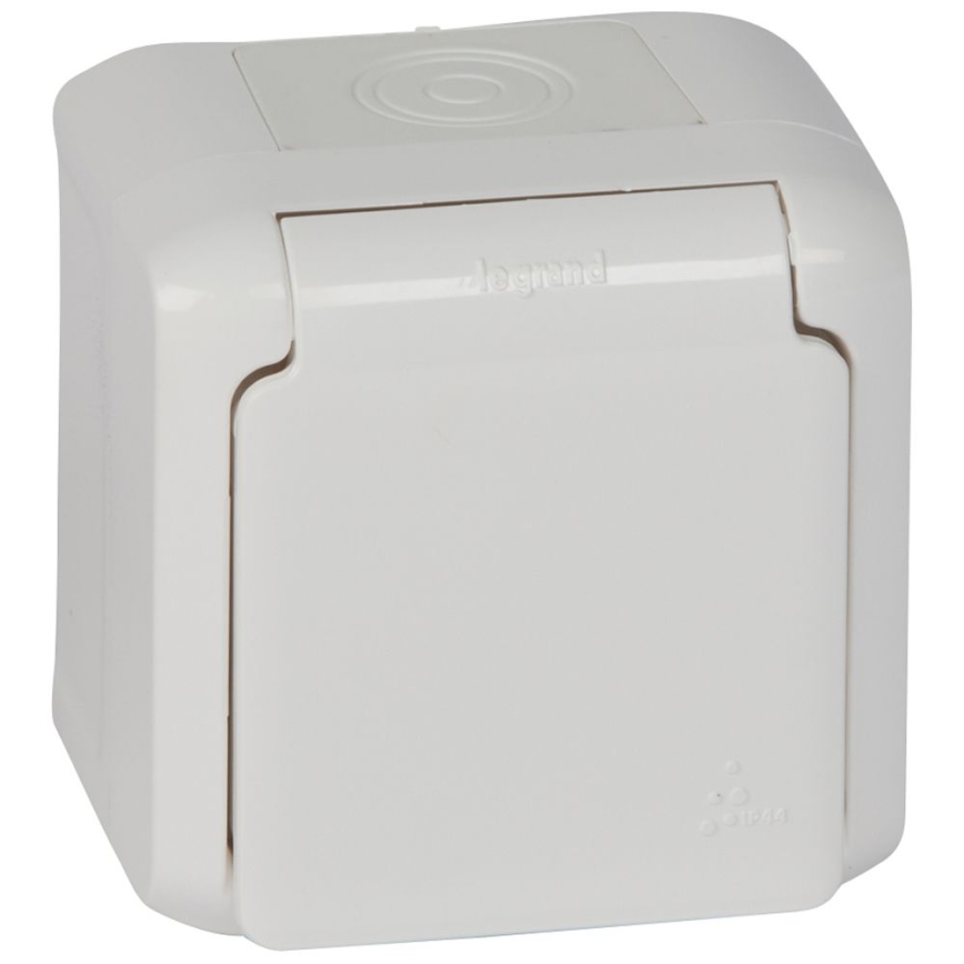 Legrand - Priză de perete pentru exterior FORIX 250V IP44 albă