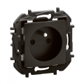 Legrand - Priză de perete pentru uz casnic fără ramă NILOE 250V neagră