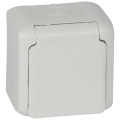 Legrand - Priză de perete pentru uz casnic FORIX 250V IP44 albă