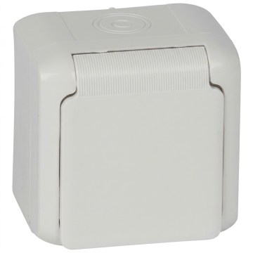 Legrand - Priză de perete pentru uz casnic FORIX 250V IP44 albă