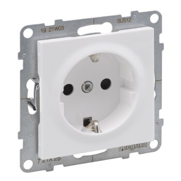 Legrand - Priză de perete SCHUKO 250 V/16 A SUNO, albă