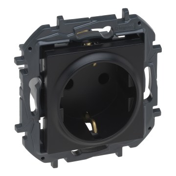 Legrand - Priză de perete SCHUKO 250V/16A NILOE STEP neagră
