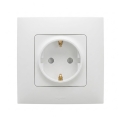 Legrand - Priză de perete SCHUKO cu ramă NILOE 250V albă