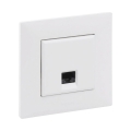 Legrand - Priză de rețea RJ45 cu ramă NILOE STEP albă