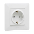 Legrand - Priză de uz casnic SCHUKO cu ramă NILOE STEP 250V albă
