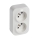 Legrand - Priză dublă de perete pentru uz rezidențial 250 V/16 A FORIX, albă