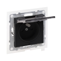 Legrand - Priză exterioară pentru uz casnic fără ramă NILOE STEP 250V IP44 neagră