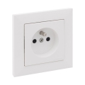 Legrand - Priză pentru uz casnic cu ramă SUNO 250V albă
