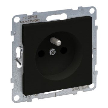 Legrand - Priză pentru uz casnic fără ramă 250V/16A SUNO neagră