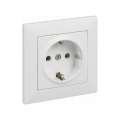 Legrand - Priză pentru uz casnic SCHUKO cu ramă SUNO 250V albă