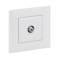 Legrand - priză TV cu ramă NILOE STEP albă