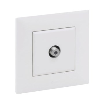 Legrand - priză TV cu ramă NILOE STEP albă
