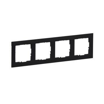 Legrand - Ramă pentru 4 module SUNO neagră