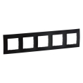 Legrand - Ramă pentru 5 module NILOE, neagră