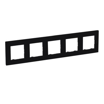 Legrand - Ramă pentru 5 module NILOE STEP neagră