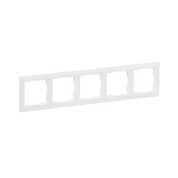 Legrand - Ramă pentru 5 module SUNO, albă