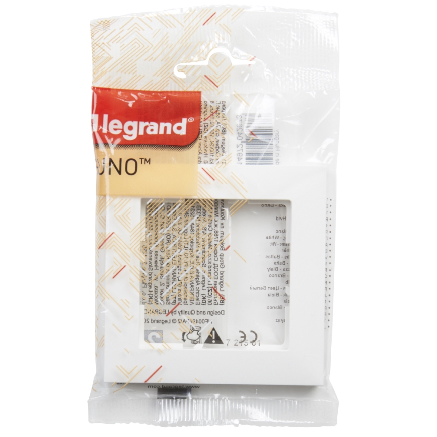 Legrand - Ramă simplă SUNO albă