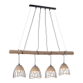 Leuchten Direkt 11156-79 - Lustră pe cablu REED 4xE27/60W/230V