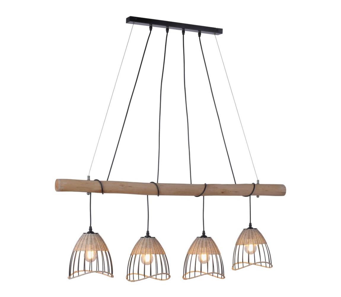 Leuchten Direkt 11156-79 - Lustră pe cablu REED 4xE27/60W/230V