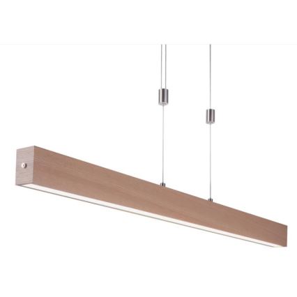 Leuchten Direkt 11420-78 - Pendul LED pe cablu AMANDA LED/30W/230V 2700-5000K 110 cm maro