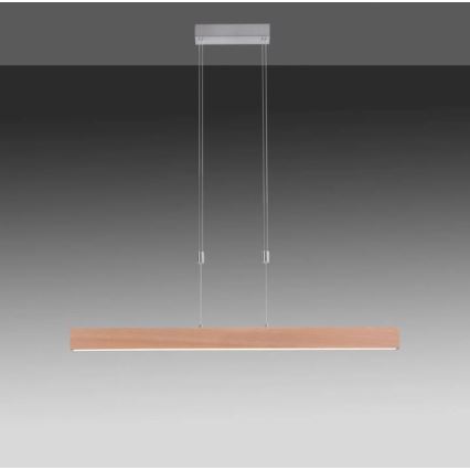 Leuchten Direkt 11420-78 - Pendul LED pe cablu AMANDA LED/30W/230V 2700-5000K 110 cm maro