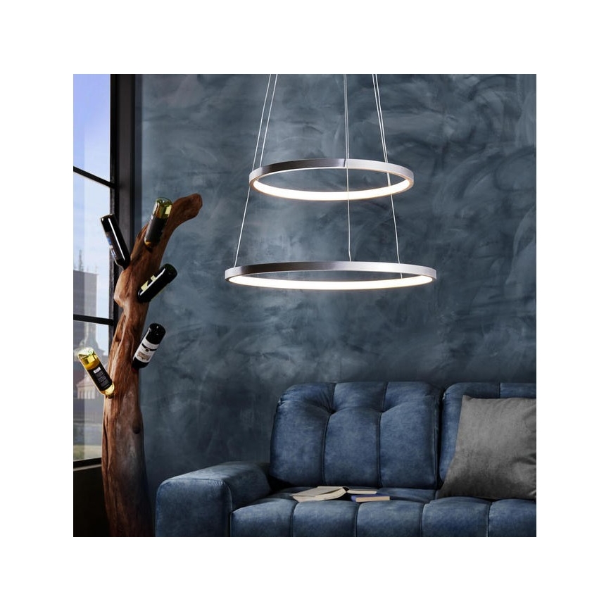 Leuchten Direkt 11525-21 - Lustră LED pe cablu CIRCLE 1xLED/15W/230V + LED/25W