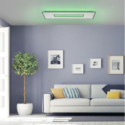 Leuchten Direkt 11646-16 - Corp de tavan încastrat LED RGB dimabil RECESS, LED/41W/230V + LED/7,5W + telecomandă