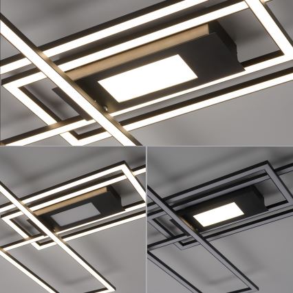 Leuchten Direkt 14693-18 - Plafonieră LED dimabilă ASMIN LED/48W/230V cu telecomandă