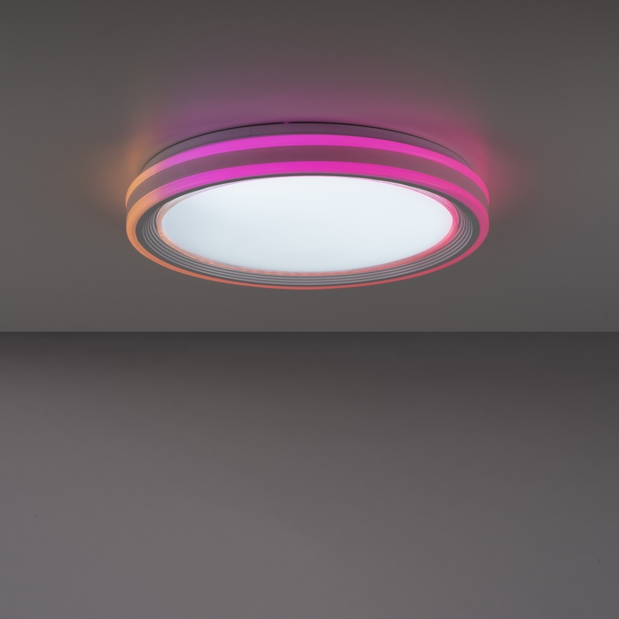 Leuchten Direkt 15154-16 - Plafonier LED RGB reglabil EDGING LED/39W/230V cu telecomandă