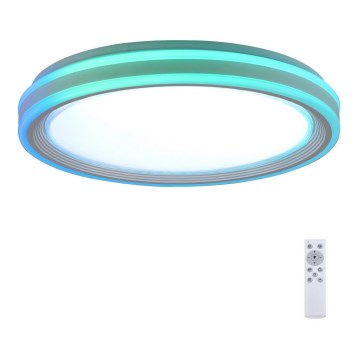 Leuchten Direkt 15154-16 - Plafonier LED RGB reglabil EDGING LED/39W/230V cu telecomandă